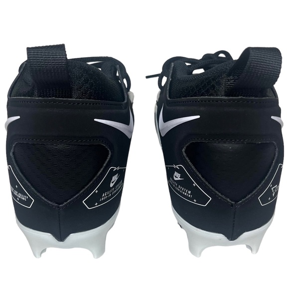 [CT6649-001] Nike Men’s Alpha Menace Pro 3 Black/White Football Cleats - Picture 5 of 5